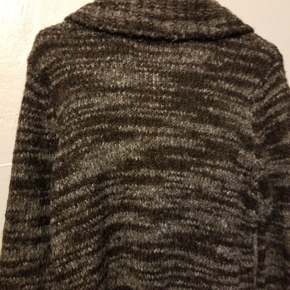 Reference Point Sweater Button Down Cardigan Womens Large Black Gray Heathered - Picture 5 of 14